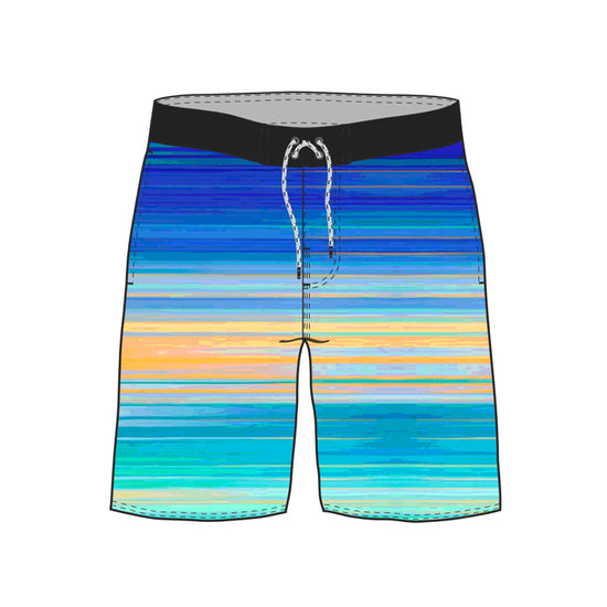Straight Hem Color Gradient Collection Boardshorts