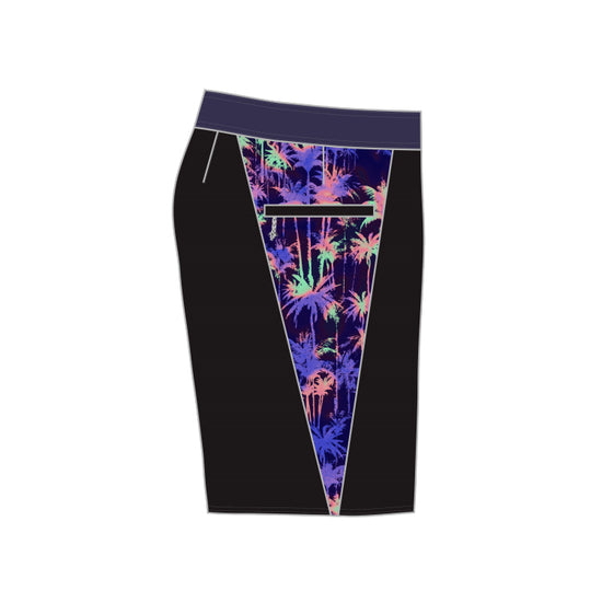 Straight Hem Triangle Side Design Collection Boardshorts