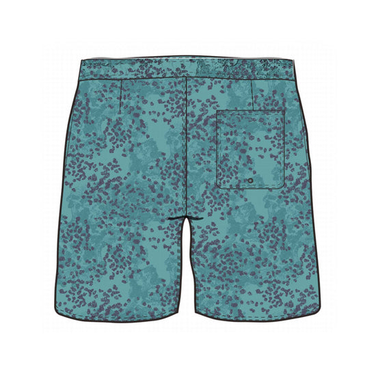 Straight Hem Animal Print Collection Swim Trunks