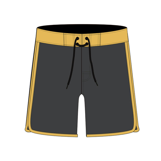 Scollap Hem Solid Color Collection Boardshorts