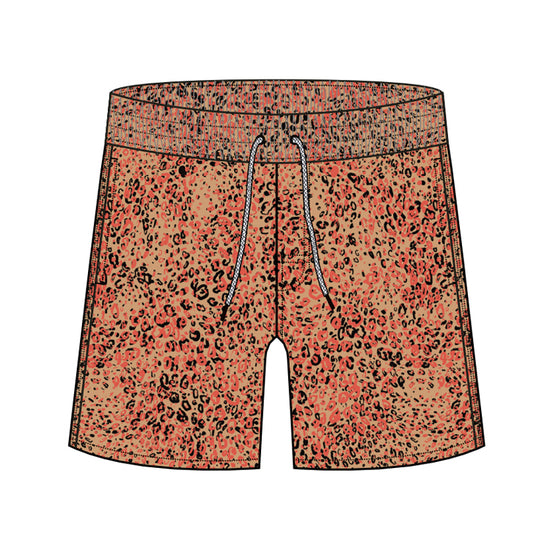 Straight Hem Fashion Element Design Collection Swim Trunks
