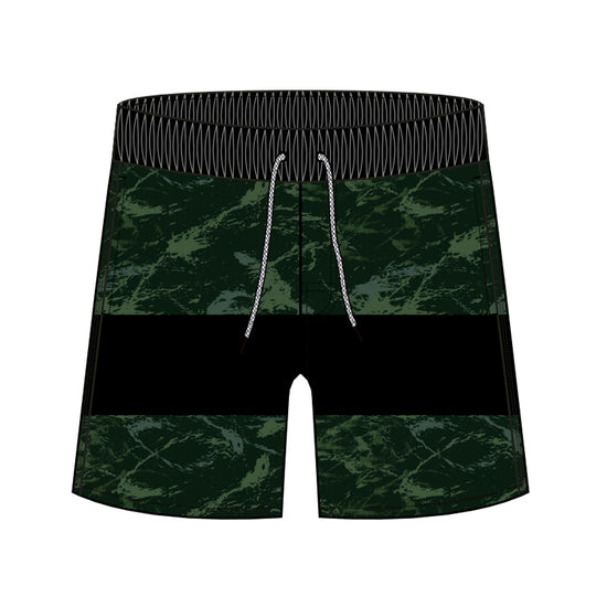 Straight Hem Camouflage Collection Swim Trunks