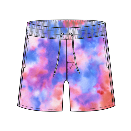 Straight Hem Color Gradient Collection Swim Trunks