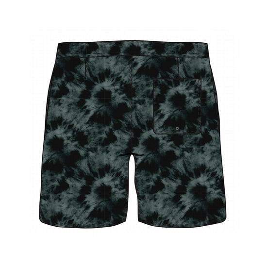 Straight Hem Tie Tyed Collection Swim Trunks