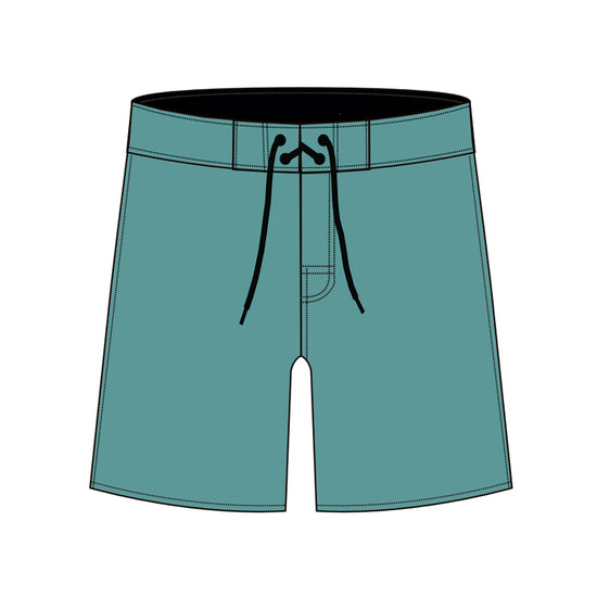 Straight Hem Solid Color Collection Boardshorts