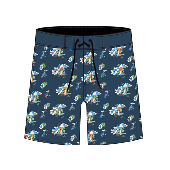 Straight Hem Small Element Design Collection Boardshorts