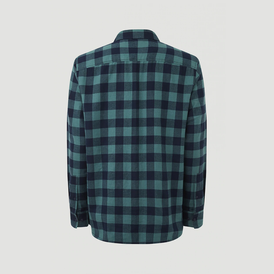 Men Casual Autumn Check Flannel Shirt