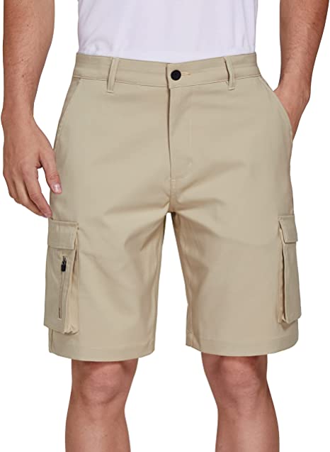 Men Custom Pattern Style With Single Buttons Cargo Hybrid Shorts