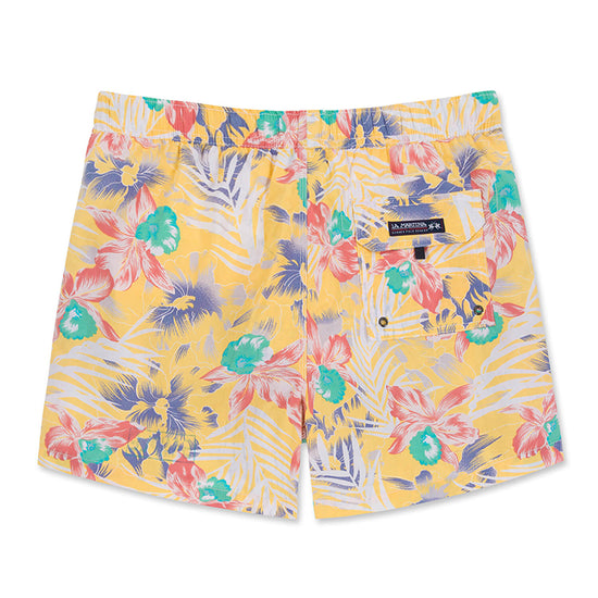 Flowers&Leaf Printed Collection Holiday Swim Shorts