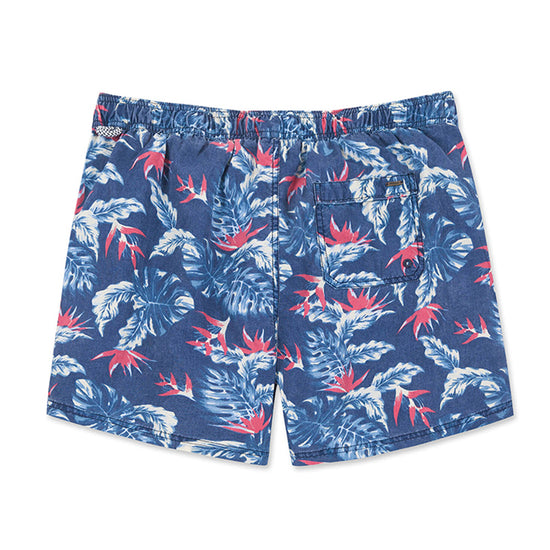 Floral & Leaf Printed Collection Washed Vintage Shorts