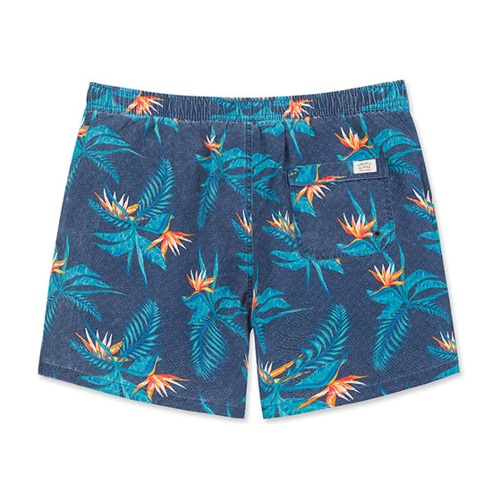 Floral & Leaf Printed Collection Washed Vintage Shorts