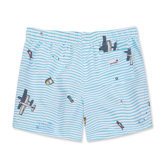 Stripe Design Collection Holiday Swim Shorts