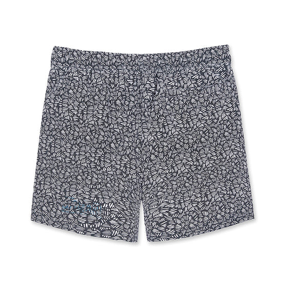 Geometric Abstract Design Collection Washed Vintage Swim Shorts