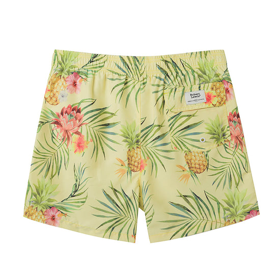 Flowers&Leaf Printed Collection Holiday Swim Shorts