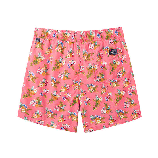 Flowers&Leaf Printed Collection Holiday Swim Shorts