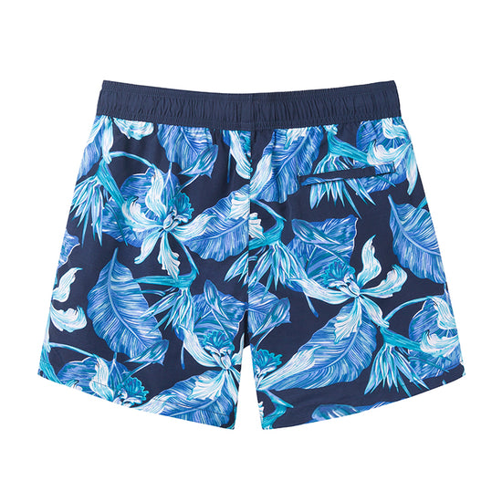 Flowers&Leaf Printed Collection Holiday Swim Shorts