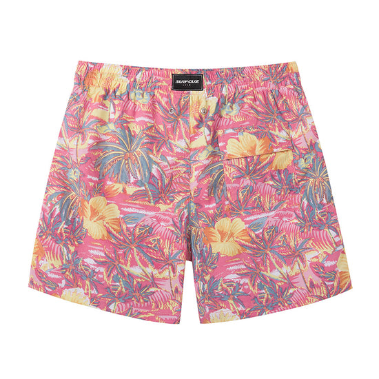 Floral & Leaf Printed Collection Washed Vintage Shorts