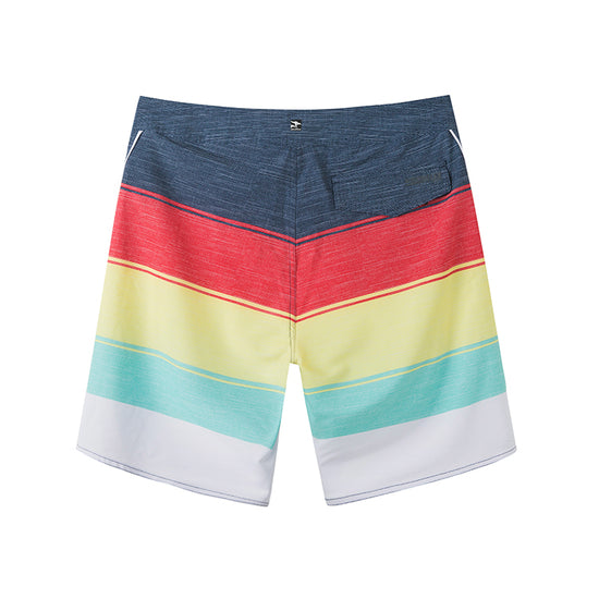 Color Block Splicing Collection Performance Board Shorts