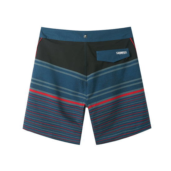 Striped Design Collection Performance Board Shorts