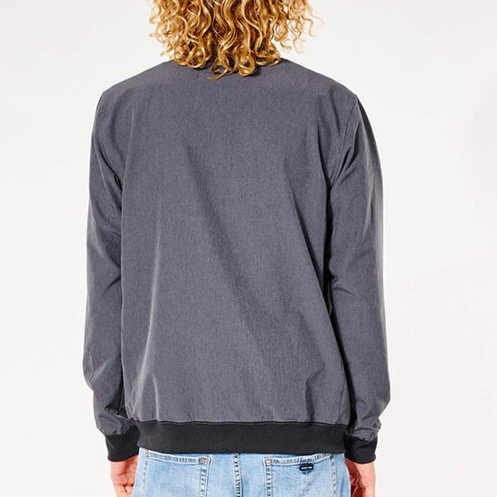 Grey Motorcycle Windbreaker Jacket With Black Border