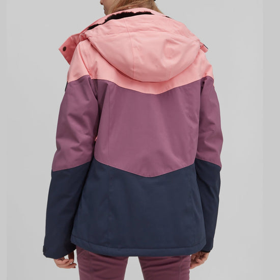 Ladies Colorblock Waterproof Windproof Outdoor Jacket