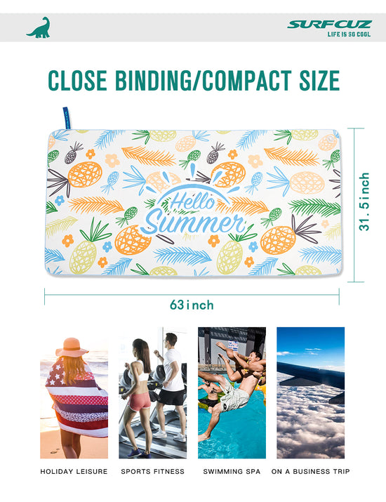 Fruits Print Sand Proof Microfiber Beach Towel