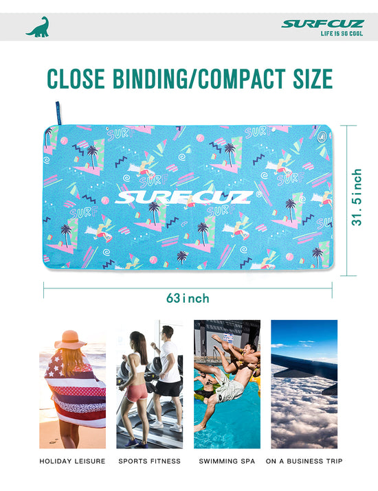 Sandy Beach Print Sand Proof Microfiber Beach Towel