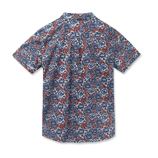 Flower & Leaf Printed Collection Hawaiian Shirts