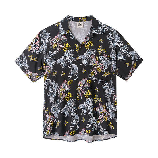 Flower & Leaf Printed Collection Hawaiian Shirts