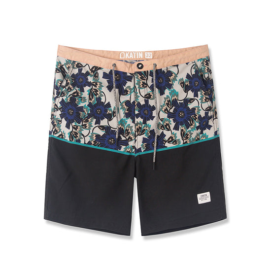 Flower & Leaf Stitching Collection Fashion Boardshorts
