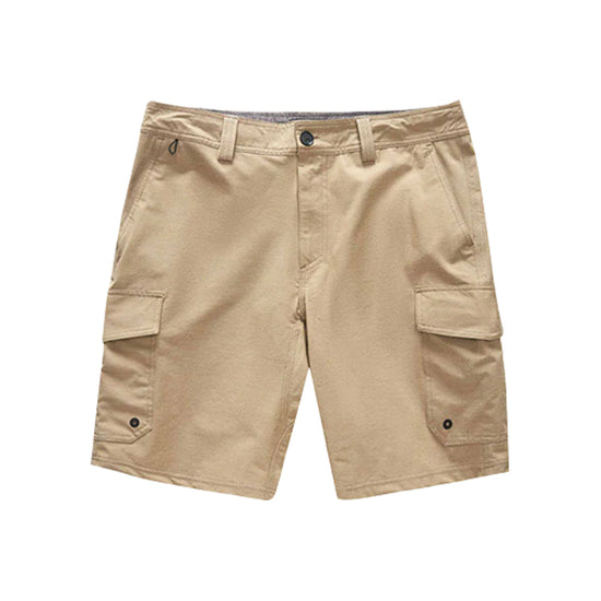 Solid Color Design Collection Cargo Hybrid Shorts