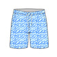 Straight Hem Texture Design Collection Swim Trunks