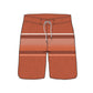 Scollap Hem Striped Design Collection Boardshorts