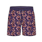 Split Foot Botanical Floral Printed Collection Swim Trunks