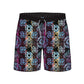Straight Hem Fashion Element Design Collection Swim Trunks