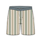 Split Foot Striped Design Collection Swim Trunks