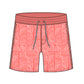 Straight Hem Geometric Texture Collection Swim Trunks