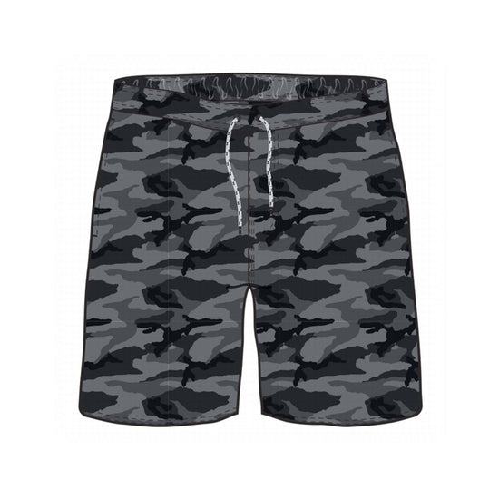Straight Hem Camouflaged Collection Swim Trunks