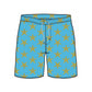 Straight Hem Mini Print Collection Swim Trunks