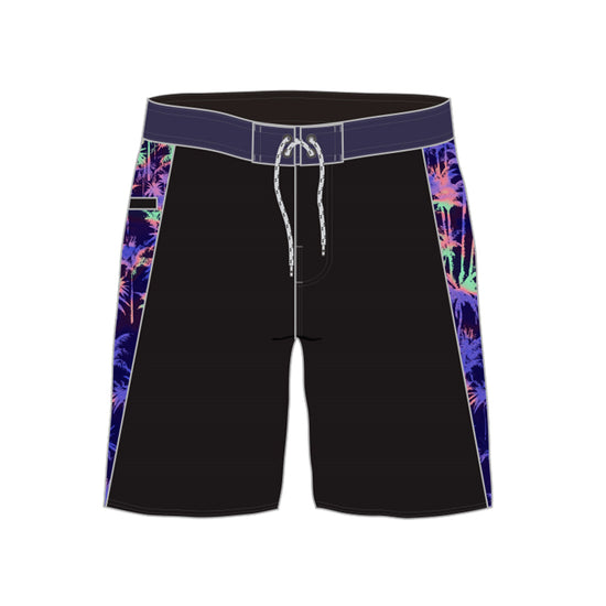 Straight Hem Triangle Side Design Collection Boardshorts