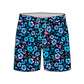 Straight Hem Botanical Floral Printed Collection Swim Trunks