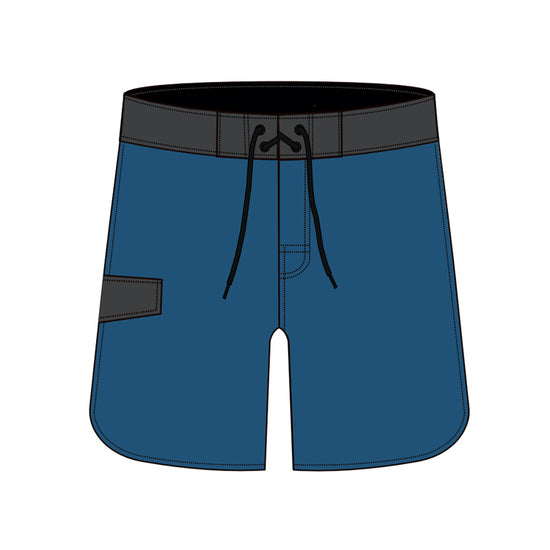 Scollap Hem Solid Color Collection Boardshorts