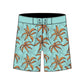 Straight Hem Botanical Floral Printed Collection Boardshorts
