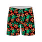 Straight Hem Botanical Floral Printed Collection Swim Trunks