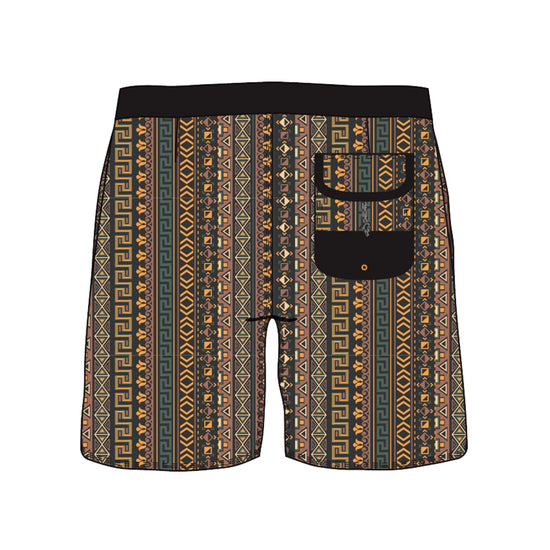 Split Foot Texture Design Collection Swim Trunks