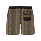 Split Foot Texture Design Collection Swim Trunks