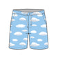 Straight Hem Fashion Element Design Collection Swim Trunks