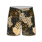 Straight Hem Texture Design Collection Swim Trunks