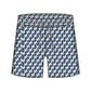 Straight Hem Geometric Texture Collection Swim Trunks