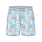 Straight Hem Fashion Element Design Collection Swim Trunks